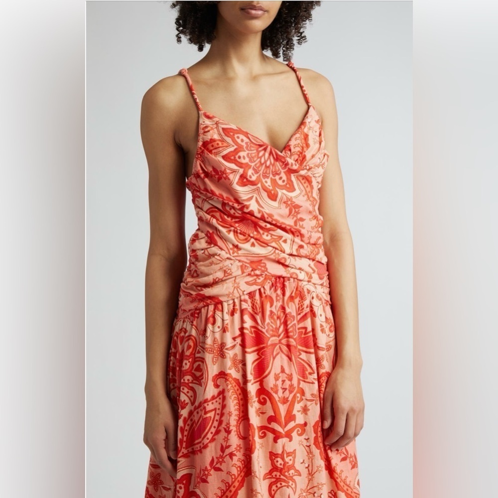 FARM Rio Jaipur Crossover Linen Blend Maxi Sundress - Picture 4 of 11